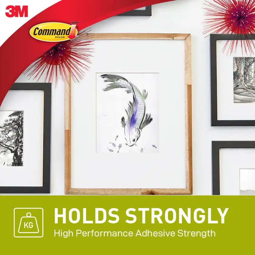 x3 Pack - 3M COMMAND Adhesive Sawtooth Picture Hanger