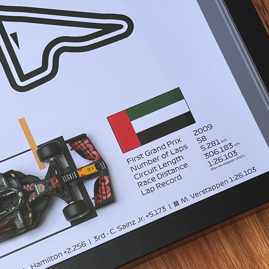 F1 Shadow Box Frame - Max Verstappen's 1st Championship 2021