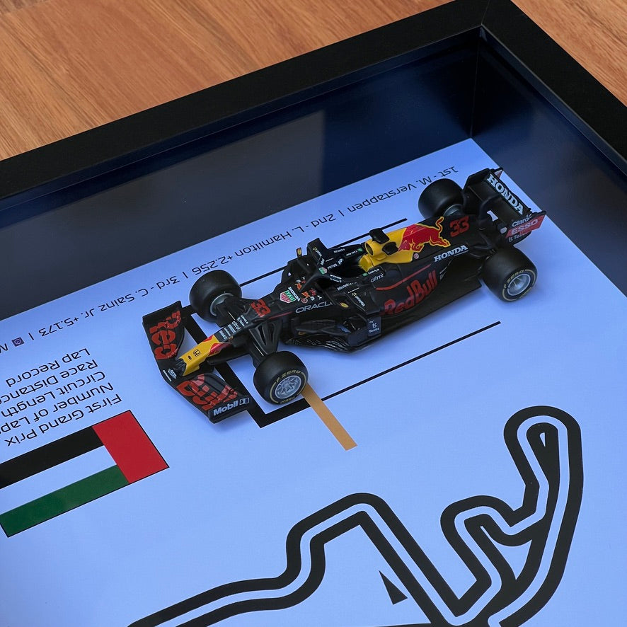 F1 Shadow Box Frame - Max Verstappen's 1st Championship 2021