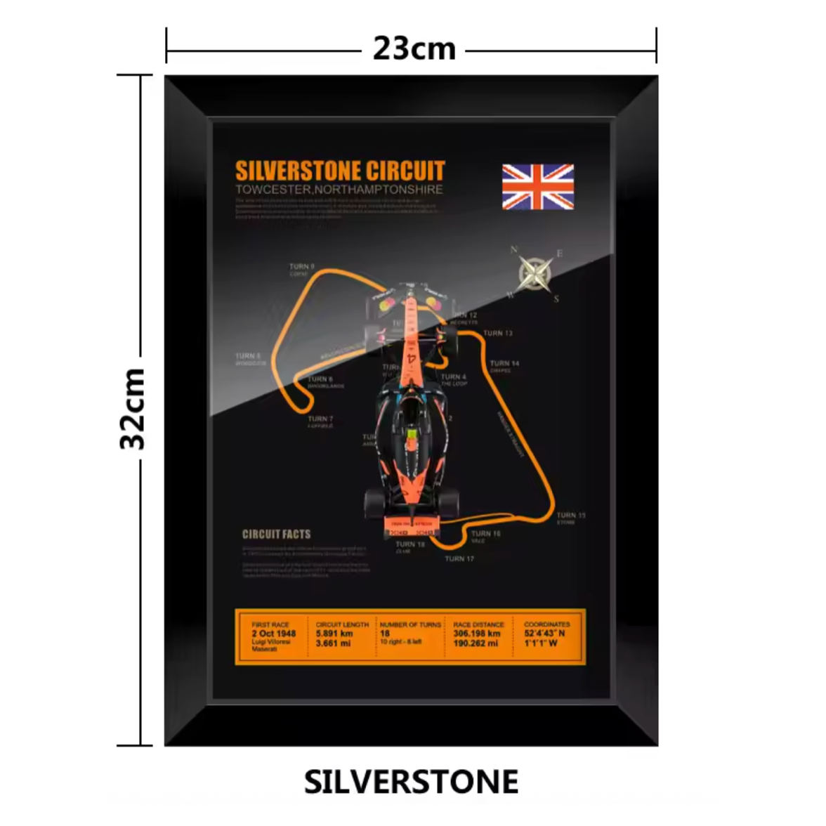 2025 Lando Norris McLaren F1 Shadow Box Frame