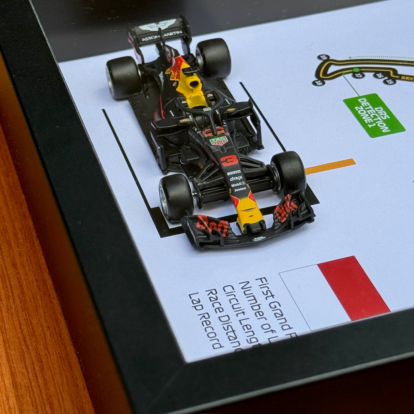 Daniel Ricciardo F1 Win Shadow Box Frame