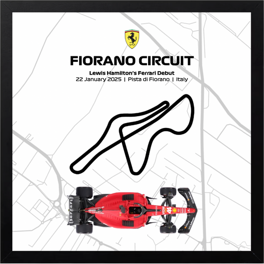 F1 Shadow Box Frame - Lewis Hamilton's Ferrari Debut