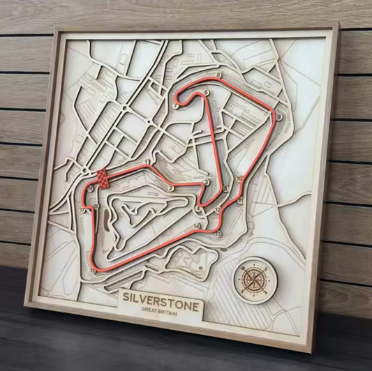 F1 Circuit Wooden Track Frame - Silverstone (British GP)