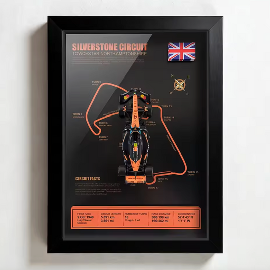 2025 Lando Norris McLaren F1 Shadow Box Frame