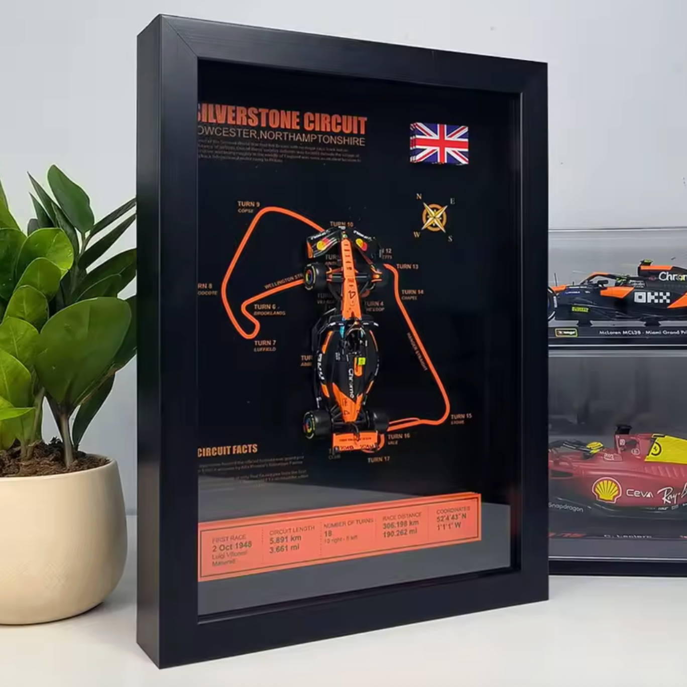 2025 Lando Norris McLaren F1 Shadow Box Frame