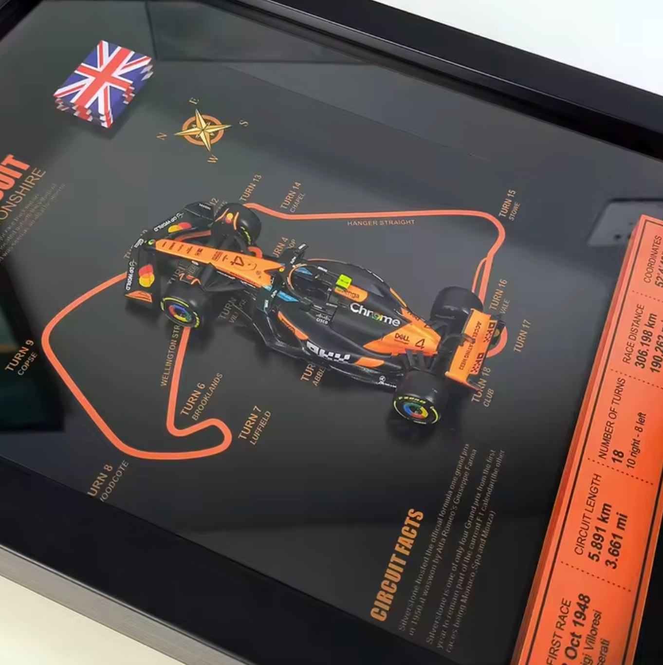 2025 Lando Norris McLaren F1 Shadow Box Frame