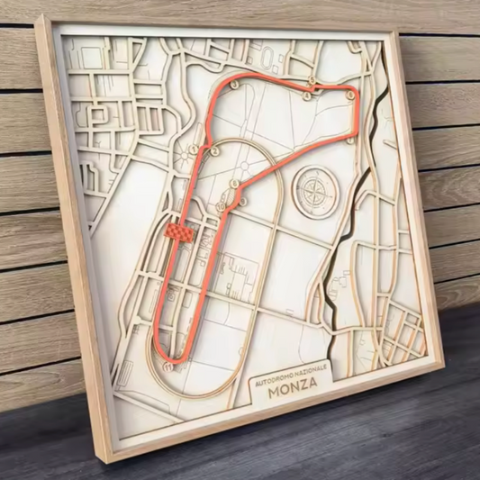 F1 Circuit Wooden Track Frame - Monza (Italian GP)